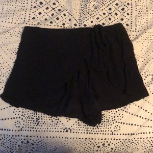 free people black wrap shorts skort